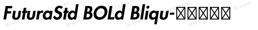 FuturaStd BOLd Bliqu字体转换